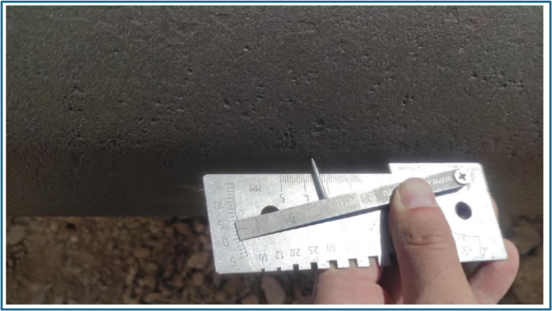Detection of external corrosion in high dielectric shielding coating buried pipeline